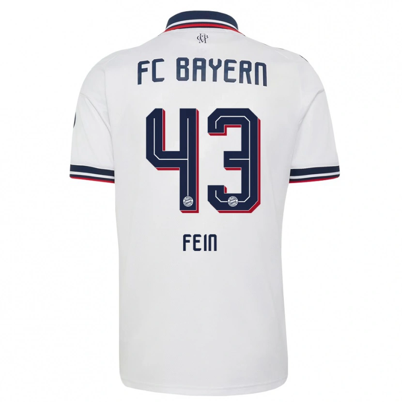 Danxen Femme Maillot Adrian Fein #43 Blanc Gris Rouge Tenues Extérieur 2026/27 T-Shirt