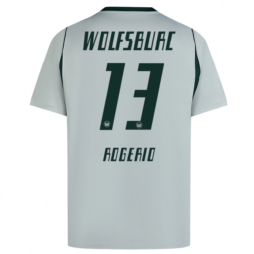 Danxen Femme Maillot Rogério Oliveira Da Silva #13 Gris Vert Tenues Extérieur 2026/27 T-Shirt