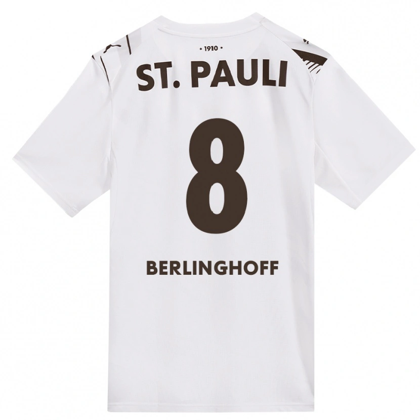 Danxen Femme Maillot Marlene Berlinghoff #8 Café Blanc Rouge Tenues Extérieur 2026/27 T-Shirt