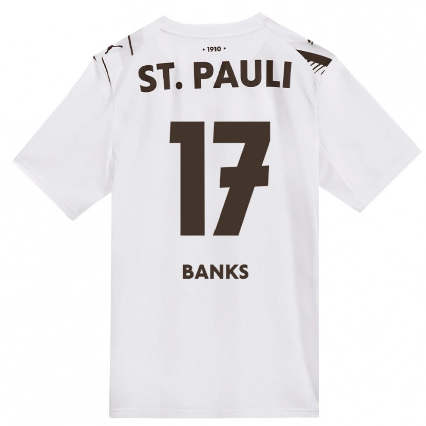 Danxen Femme Maillot Scott Banks #17 Café Blanc Rouge Tenues Extérieur 2026/27 T-Shirt