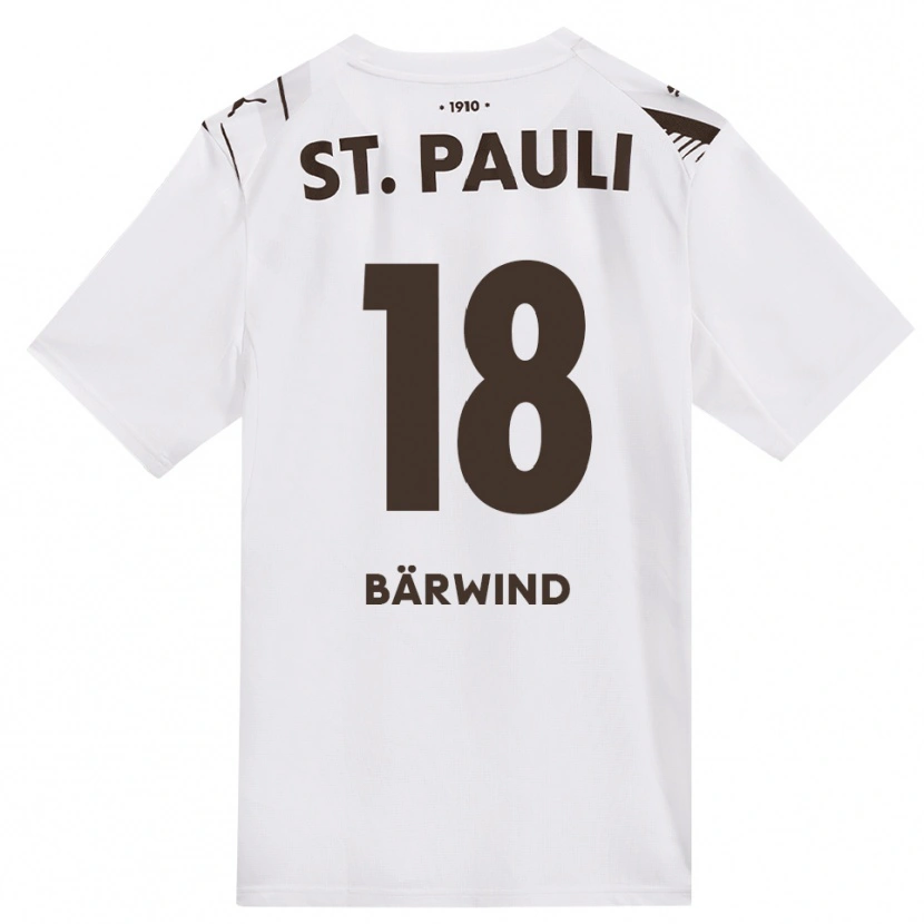 Danxen Femme Maillot Jonas Bärwind #18 Café Blanc Rouge Tenues Extérieur 2026/27 T-Shirt
