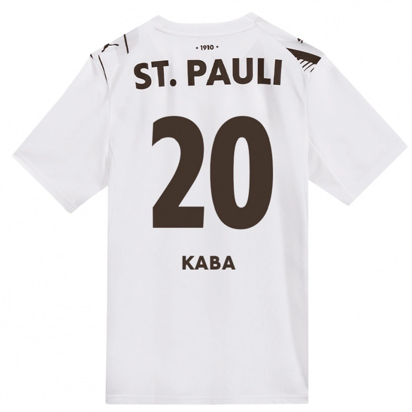 Danxen Femme Maillot Wissou Kaba #20 Café Blanc Rouge Tenues Extérieur 2026/27 T-Shirt