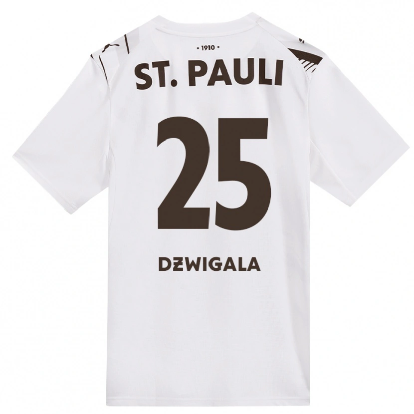 Danxen Femme Maillot Adam Dzwigala #25 Café Blanc Rouge Tenues Extérieur 2026/27 T-Shirt