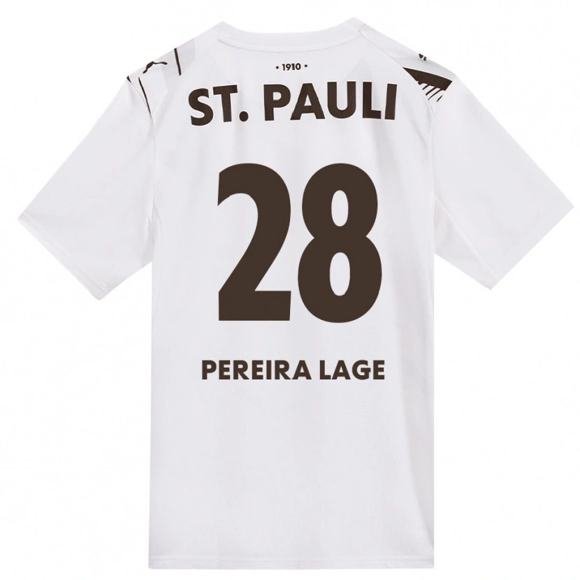 Danxen Femme Maillot Mathias Pereira Lage #28 Café Blanc Rouge Tenues Extérieur 2026/27 T-Shirt