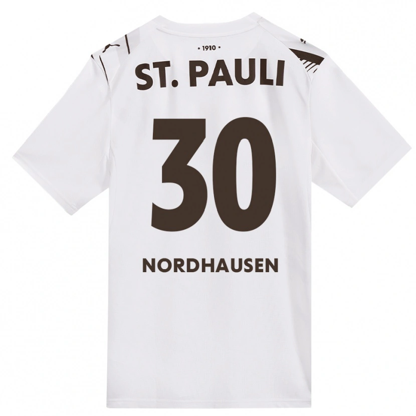 Danxen Femme Maillot Neele Nordhausen #30 Café Blanc Rouge Tenues Extérieur 2026/27 T-Shirt