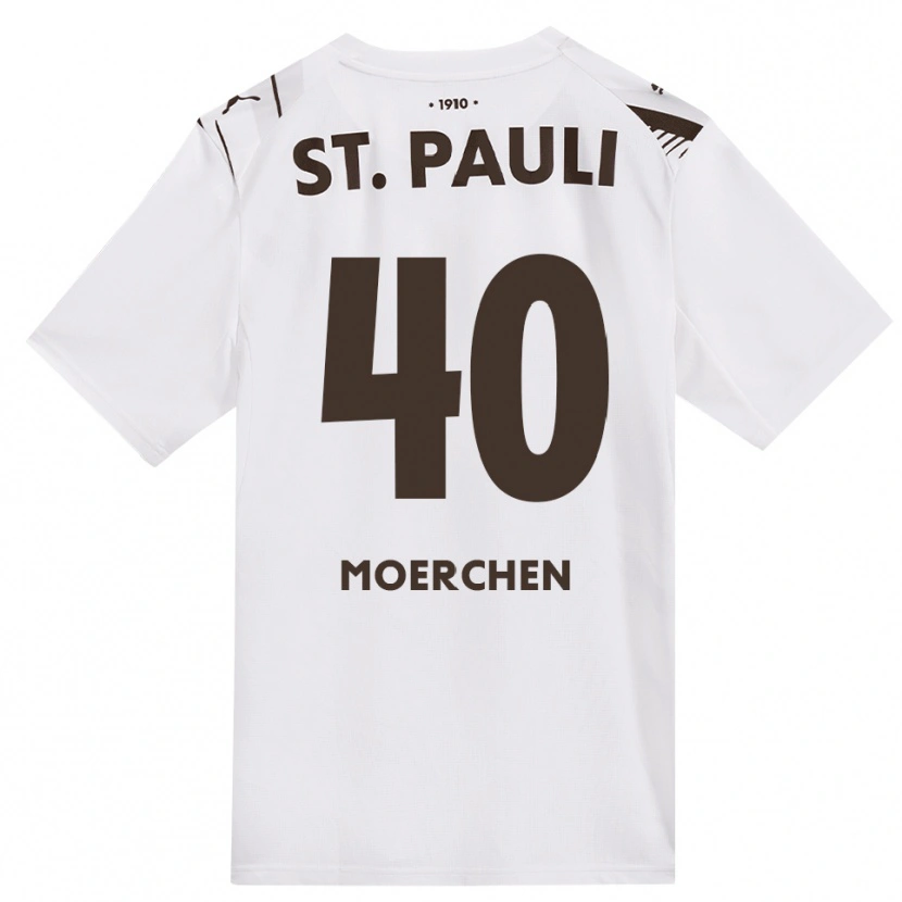 Danxen Femme Maillot Theo Moerchen #40 Café Blanc Rouge Tenues Extérieur 2026/27 T-Shirt