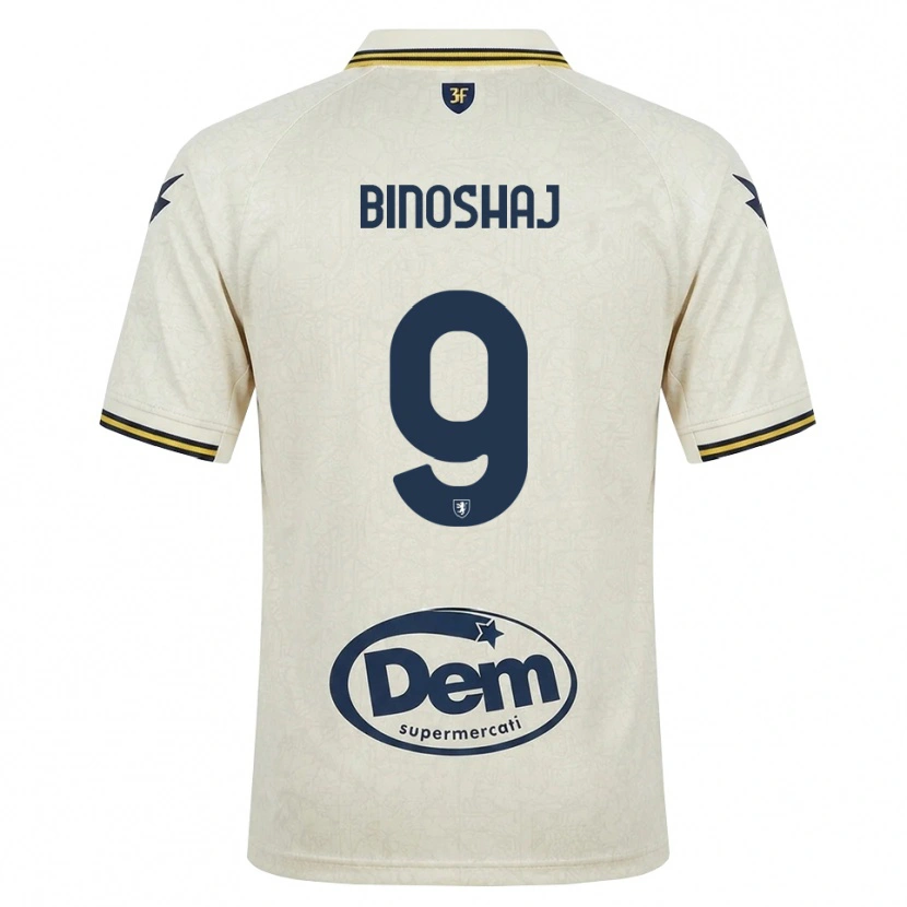 Danxen Femme Maillot Samuele Binoshaj #9 Vieux Dentelle Jaune Noir Tenues Extérieur 2026/27 T-Shirt