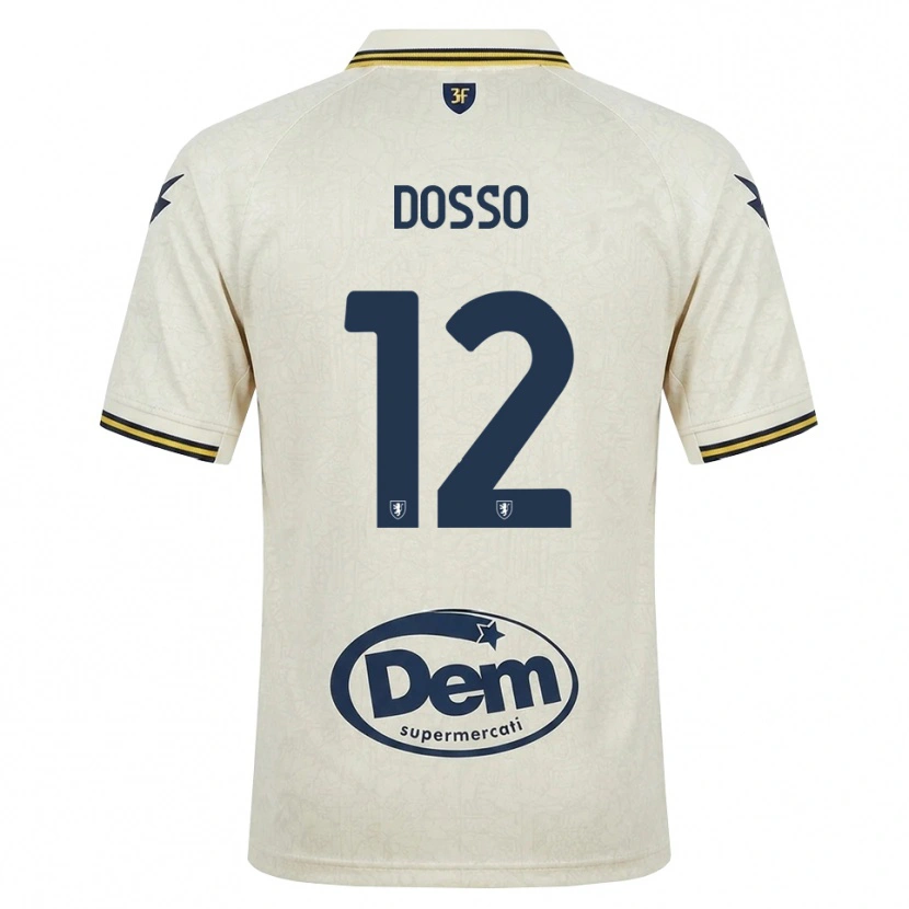 Danxen Femme Maillot Aboubaka Dosso #12 Vieux Dentelle Jaune Noir Tenues Extérieur 2026/27 T-Shirt