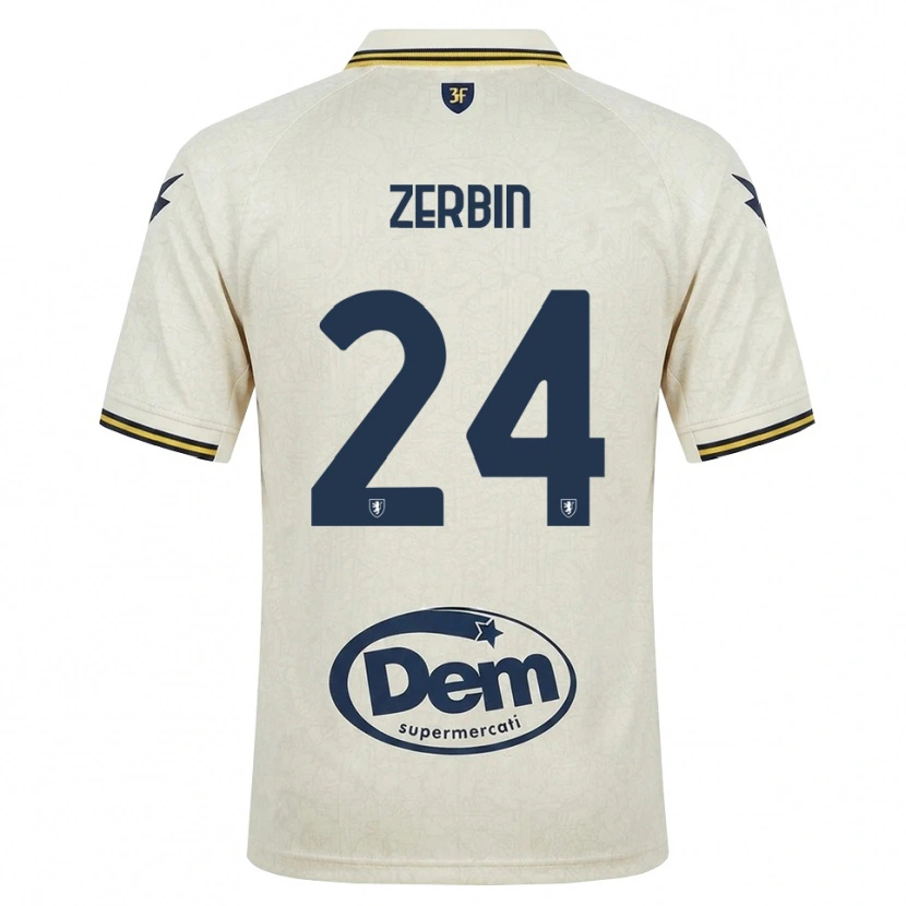 Danxen Femme Maillot Alessio Zerbin #24 Vieux Dentelle Jaune Noir Tenues Extérieur 2026/27 T-Shirt