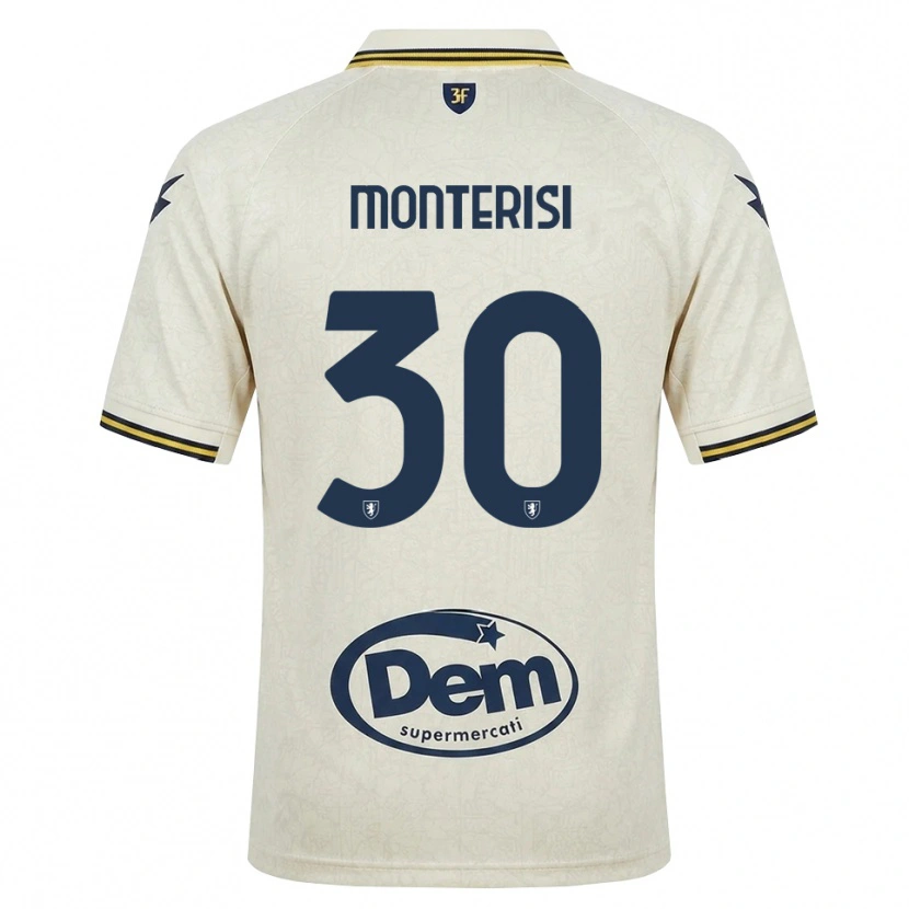 Danxen Femme Maillot Ilario Monterisi #30 Vieux Dentelle Jaune Noir Tenues Extérieur 2026/27 T-Shirt