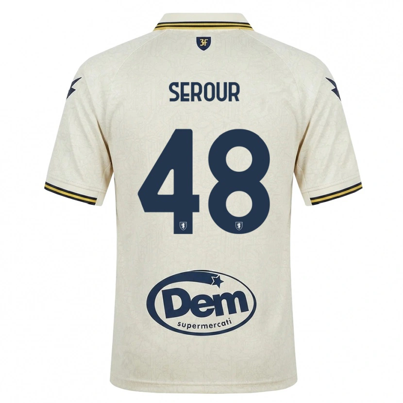 Danxen Femme Maillot Mohamed Serour #48 Vieux Dentelle Jaune Noir Tenues Extérieur 2026/27 T-Shirt