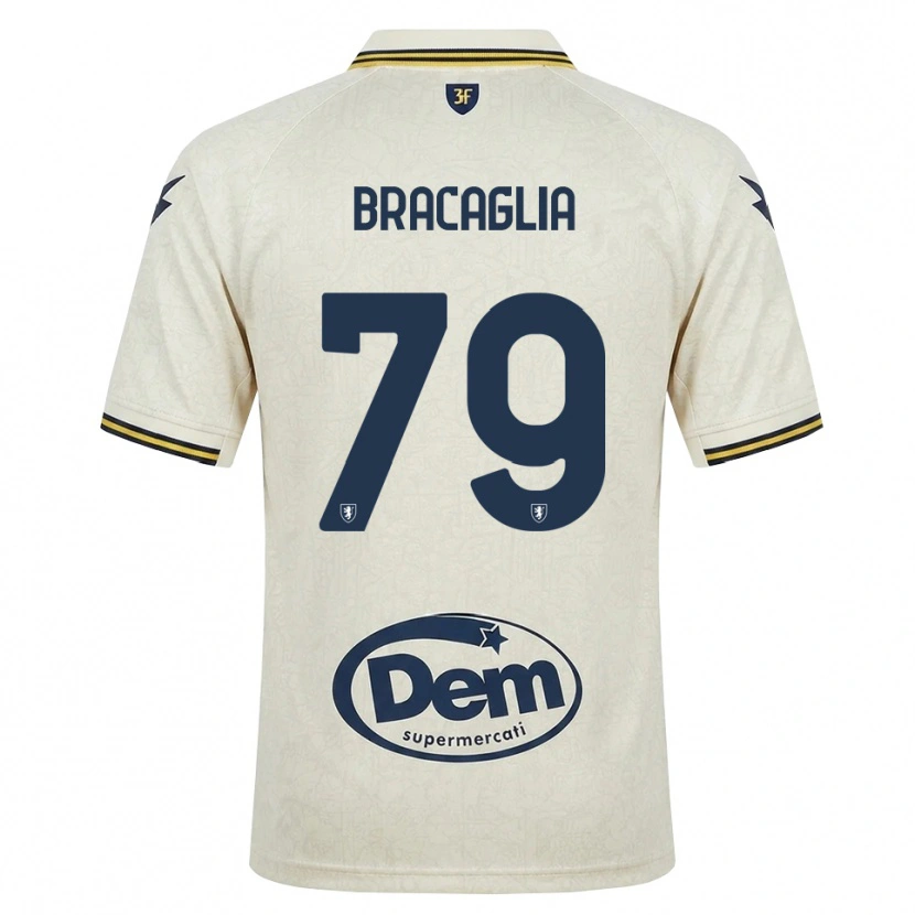 Danxen Femme Maillot Gabriele Bracaglia #79 Vieux Dentelle Jaune Noir Tenues Extérieur 2026/27 T-Shirt