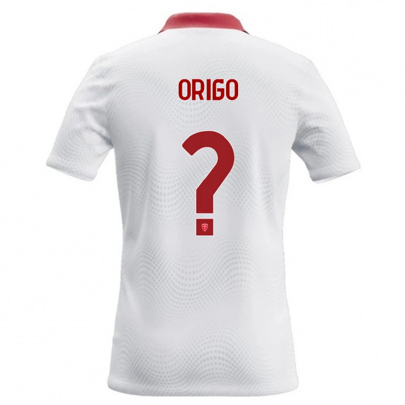 Danxen Femme Maillot Tobias Origo #0 Blanc Rouge Tenues Extérieur 2026/27 T-Shirt