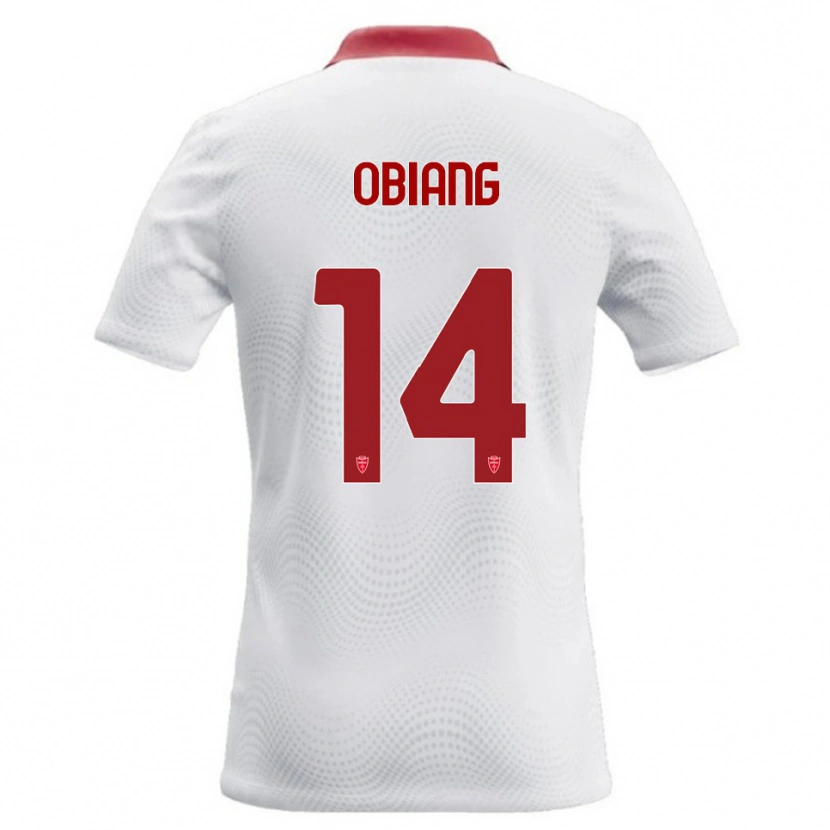 Danxen Femme Maillot Pedro Obiang #14 Blanc Rouge Tenues Extérieur 2026/27 T-Shirt