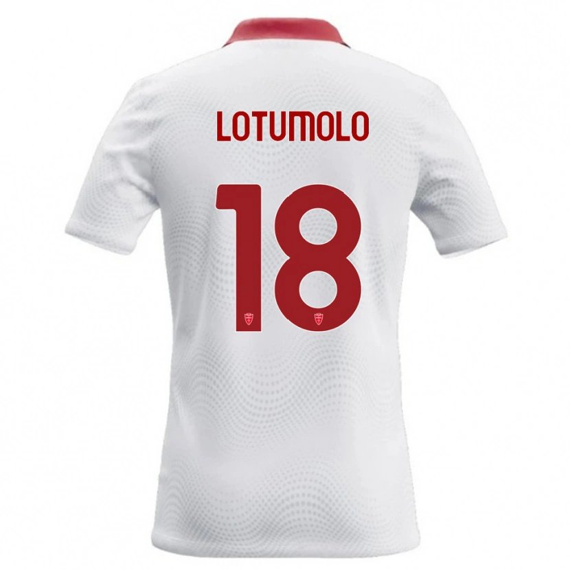 Danxen Femme Maillot Matteo Lotumolo #18 Blanc Rouge Tenues Extérieur 2026/27 T-Shirt