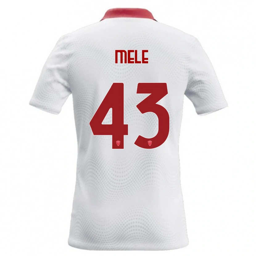 Danxen Femme Maillot Fabio Mele #43 Blanc Rouge Tenues Extérieur 2026/27 T-Shirt