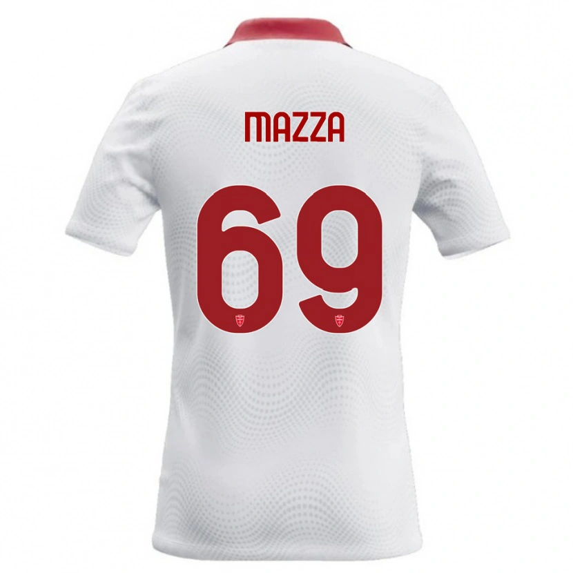 Danxen Femme Maillot Andrea Mazza #69 Blanc Rouge Tenues Extérieur 2026/27 T-Shirt