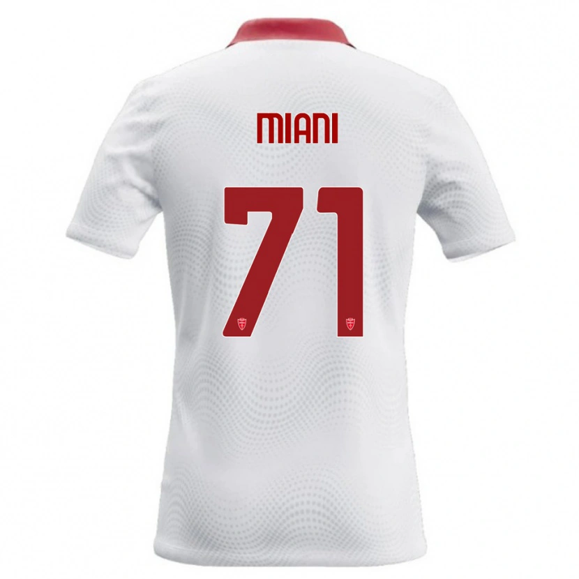 Danxen Femme Maillot Arthur Miani #71 Blanc Rouge Tenues Extérieur 2026/27 T-Shirt