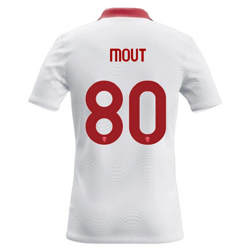 Danxen Femme Maillot Mathis Mout #80 Blanc Rouge Tenues Extérieur 2026/27 T-Shirt
