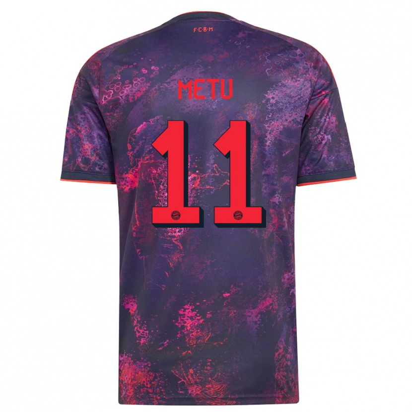 Danxen Femme Maillot Emilian Metu #11 Rouge Violet Troisieme 2026/27 T-Shirt