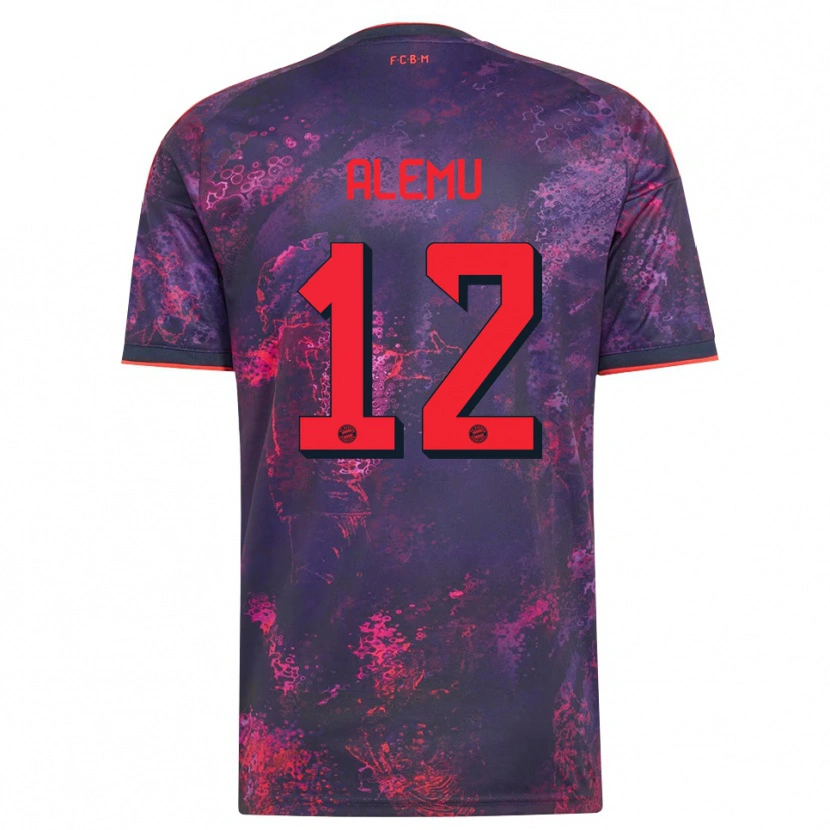 Danxen Femme Maillot Liul Alemu #12 Rouge Violet Troisieme 2026/27 T-Shirt