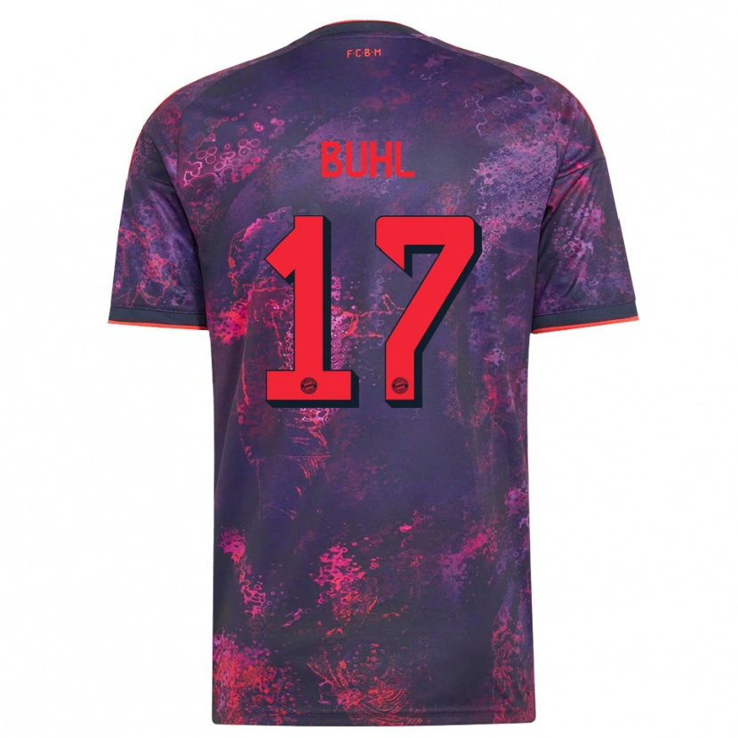 Danxen Femme Maillot Klara Buhl #17 Rouge Violet Troisieme 2026/27 T-Shirt