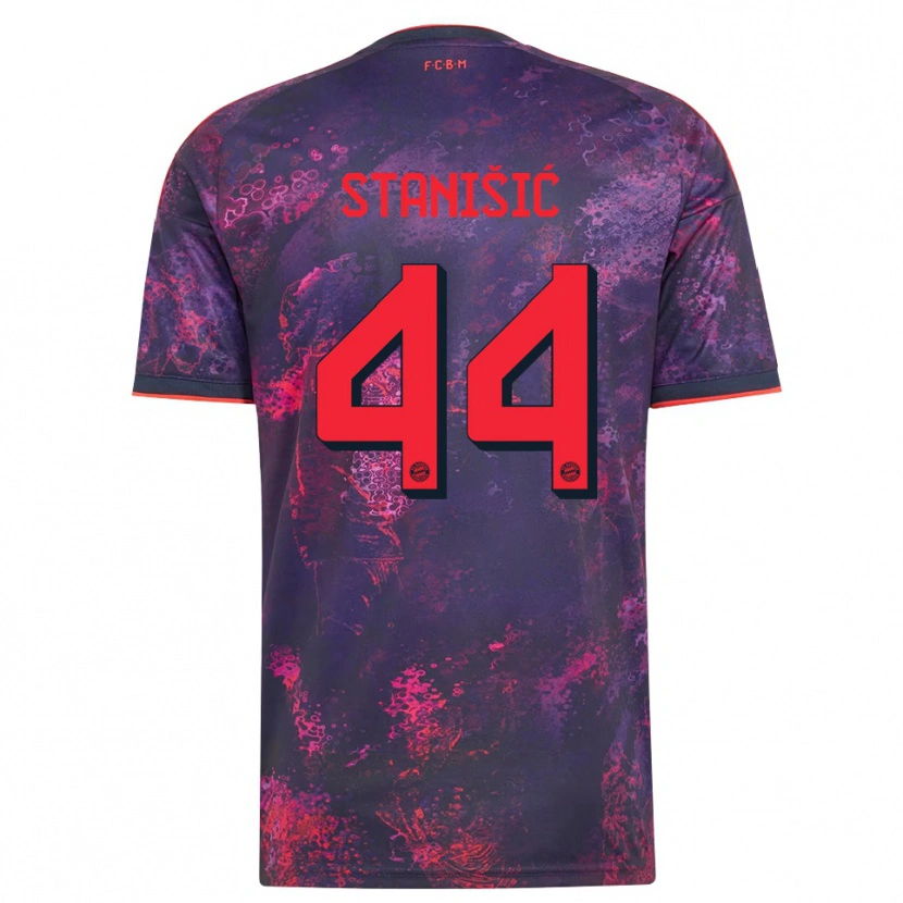 Danxen Femme Maillot Josip Stanisic #44 Rouge Violet Troisieme 2026/27 T-Shirt