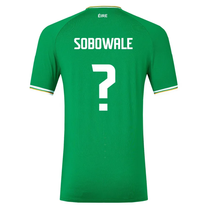 Danxen Enfant Maillot Irlande Timi Sobowale #0 Vert Tenues Domicile 24-26 T-Shirt