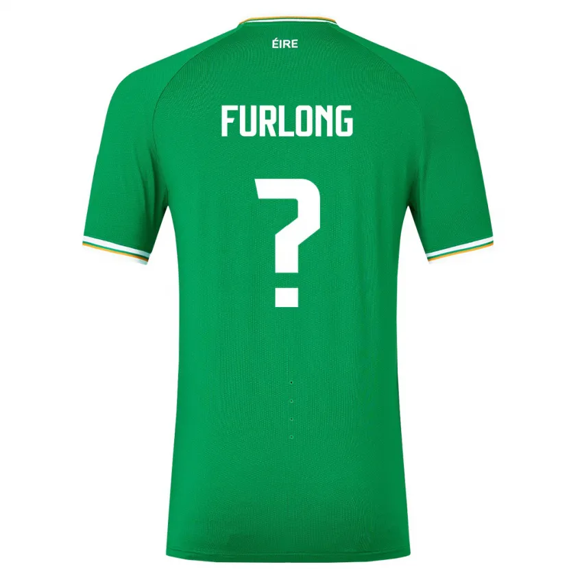 Danxen Enfant Maillot Irlande James Furlong #0 Vert Tenues Domicile 24-26 T-Shirt