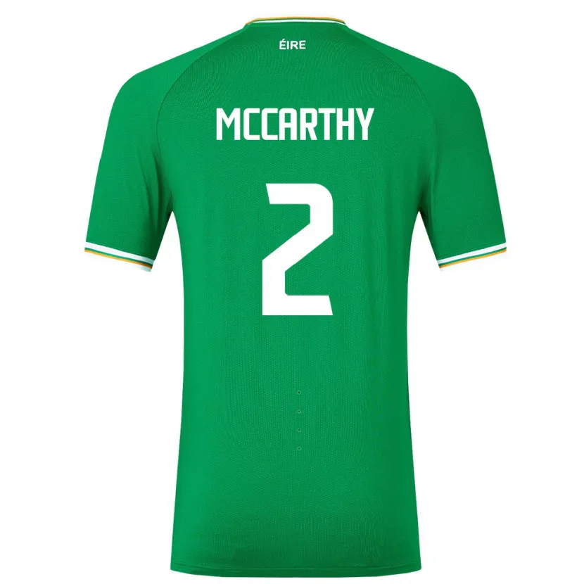 Danxen Enfant Maillot Irlande Savannah Mccarthy #2 Vert Tenues Domicile 24-26 T-Shirt