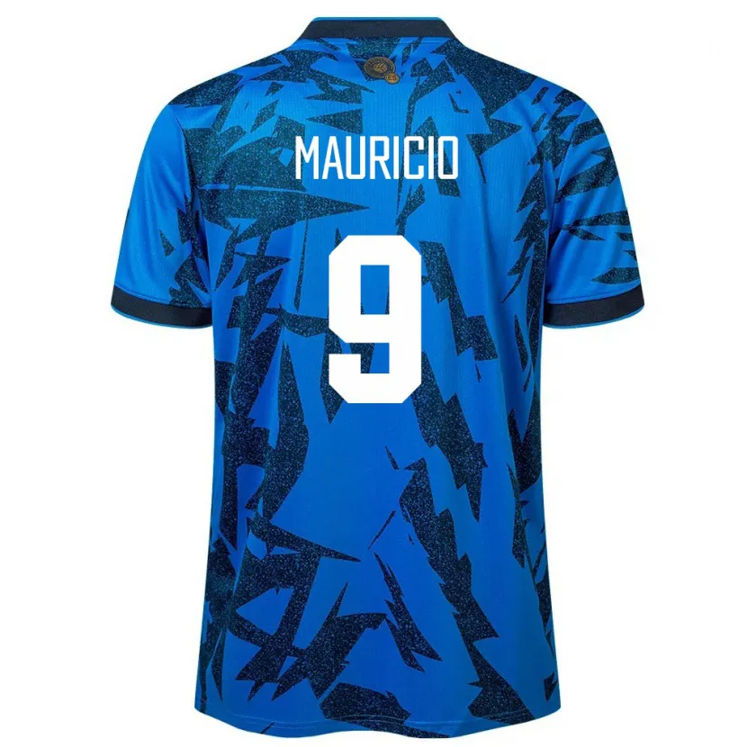 Danxen Enfant Maillot Salvador Emerson Mauricio #9 Bleu Tenues Domicile 24-26 T-Shirt