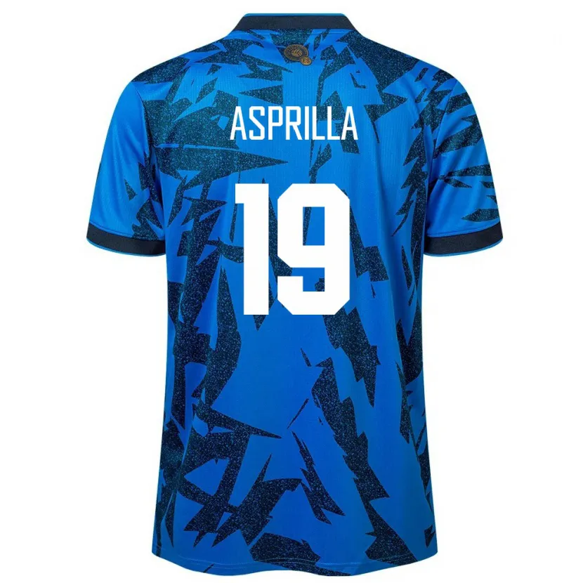 Danxen Enfant Maillot Salvador Jair Asprilla #19 Bleu Tenues Domicile 24-26 T-Shirt