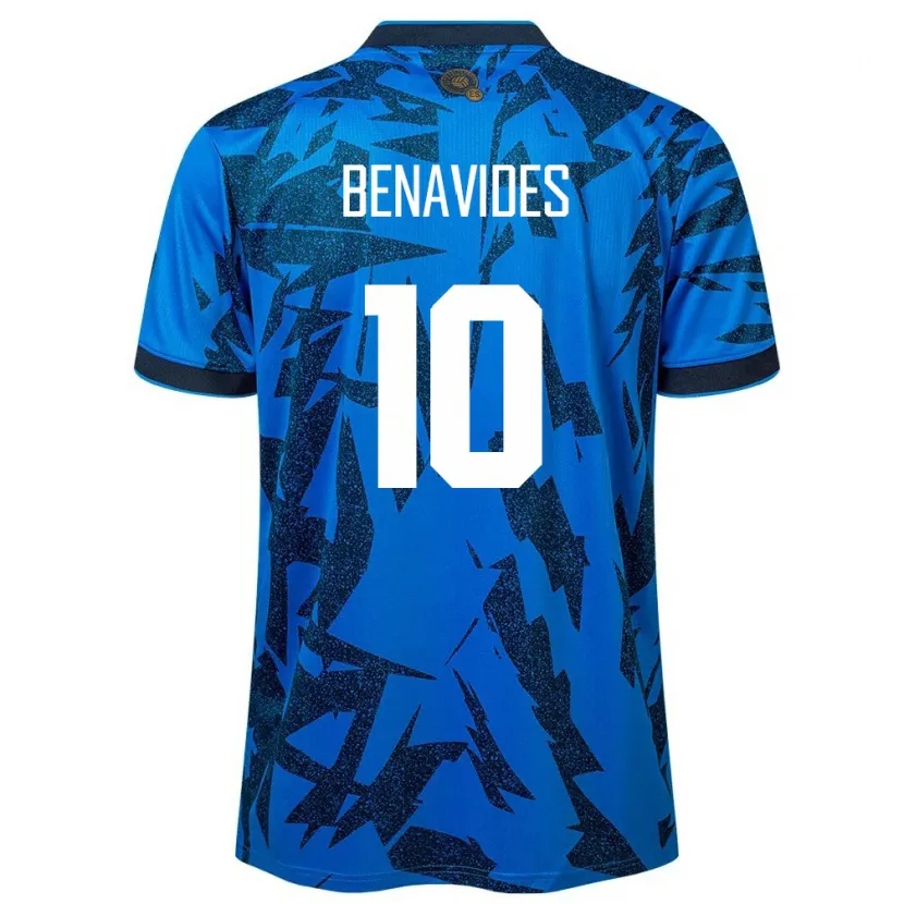 Danxen Enfant Maillot Salvador Matthew Benavides #10 Bleu Tenues Domicile 24-26 T-Shirt