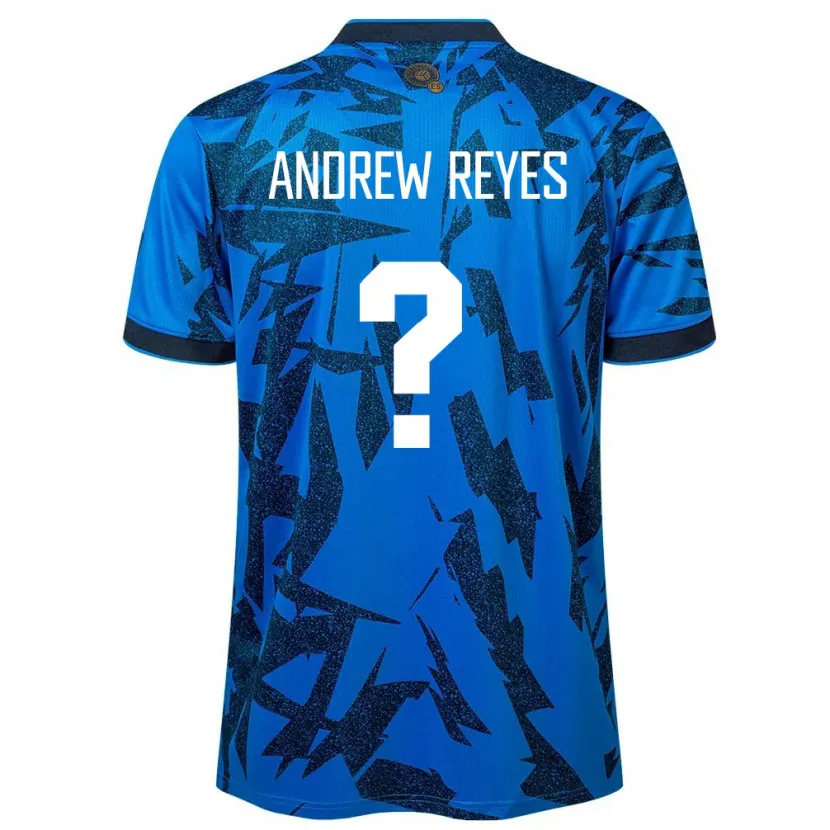 Danxen Enfant Maillot Salvador Andrew Reyes #0 Bleu Tenues Domicile 24-26 T-Shirt