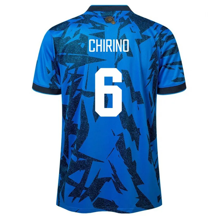 Danxen Enfant Maillot Salvador Alejandra Chirino #6 Bleu Tenues Domicile 24-26 T-Shirt
