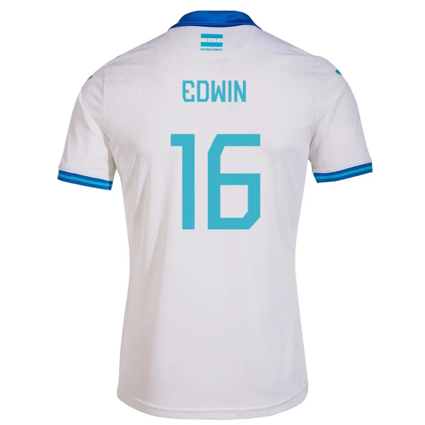 Danxen Enfant Maillot Honduras Edwin Rodríguez #16 Blanc Tenues Domicile 24-26 T-Shirt