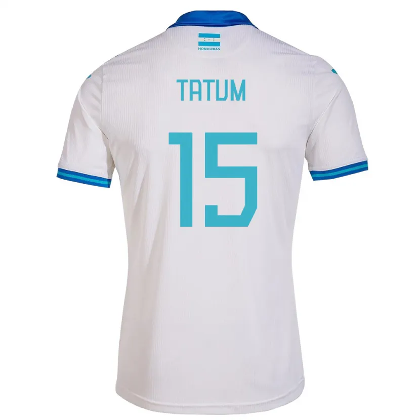 Danxen Enfant Maillot Honduras Anfronit Tatum #15 Blanc Tenues Domicile 24-26 T-Shirt