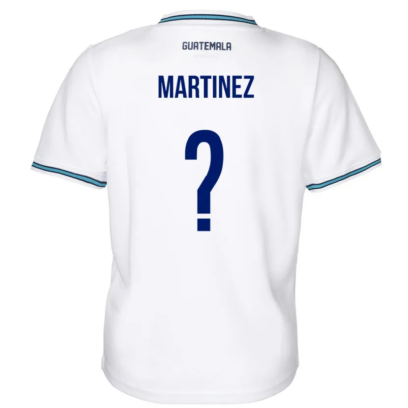 Danxen Enfant Maillot Guatemala José Carlos Martinez #0 Blanc Tenues Domicile 24-26 T-Shirt