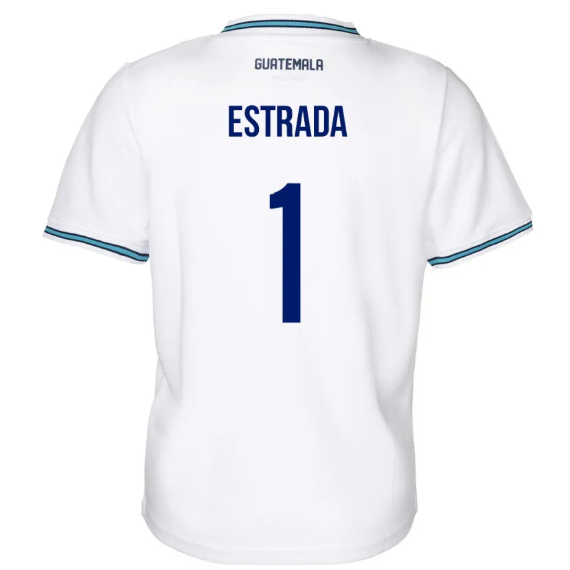 Danxen Enfant Maillot Guatemala Alexia Estrada #1 Blanc Tenues Domicile 24-26 T-Shirt