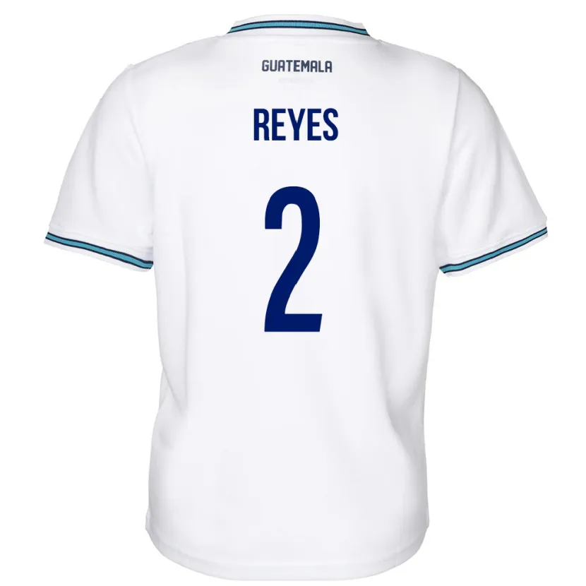 Danxen Enfant Maillot Guatemala Samantha Reyes #2 Blanc Tenues Domicile 24-26 T-Shirt