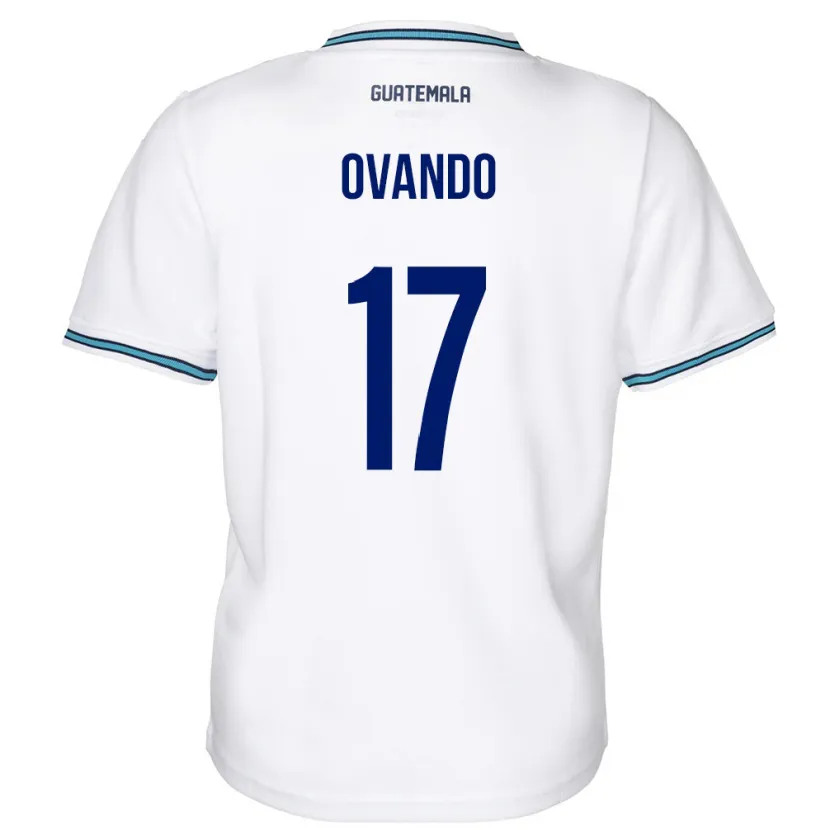 Danxen Enfant Maillot Guatemala Sandra Ovando #17 Blanc Tenues Domicile 24-26 T-Shirt