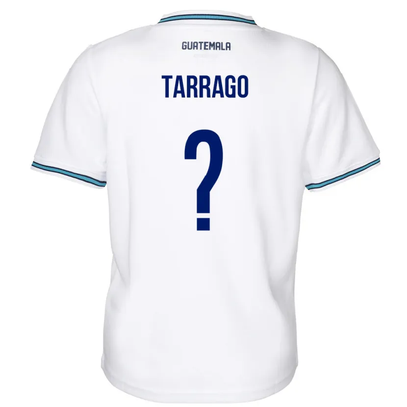 Danxen Enfant Maillot Guatemala María Tarrago #0 Blanc Tenues Domicile 24-26 T-Shirt