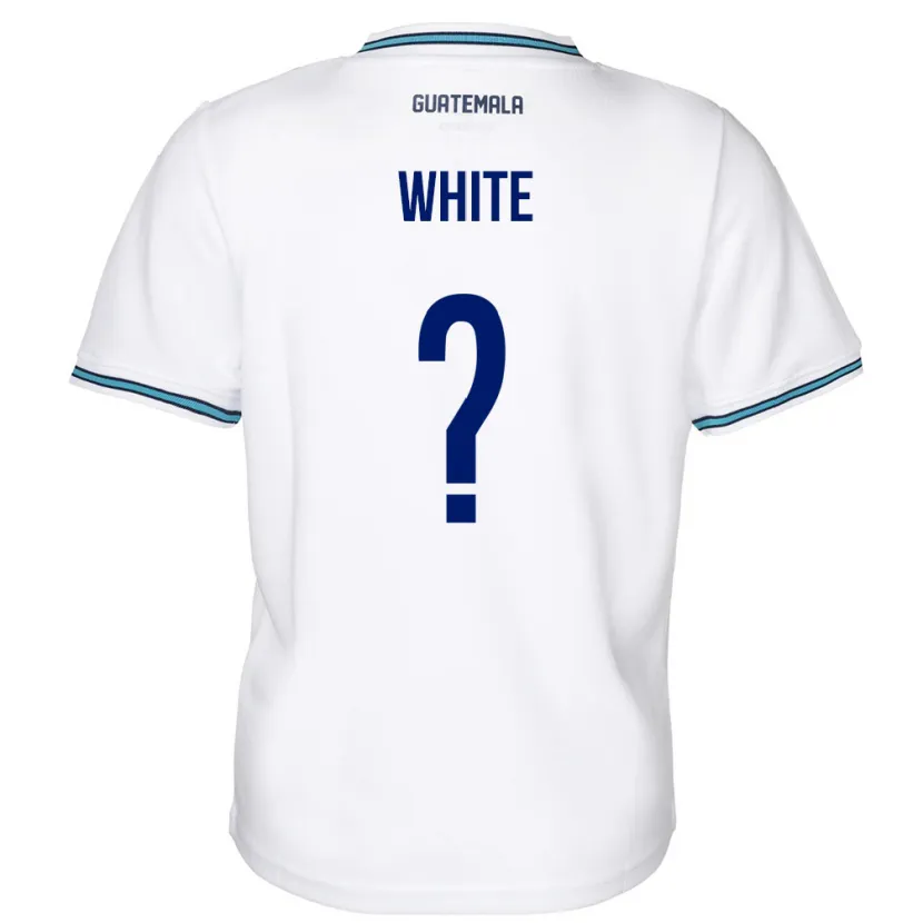 Danxen Enfant Maillot Guatemala Megan White #0 Blanc Tenues Domicile 24-26 T-Shirt