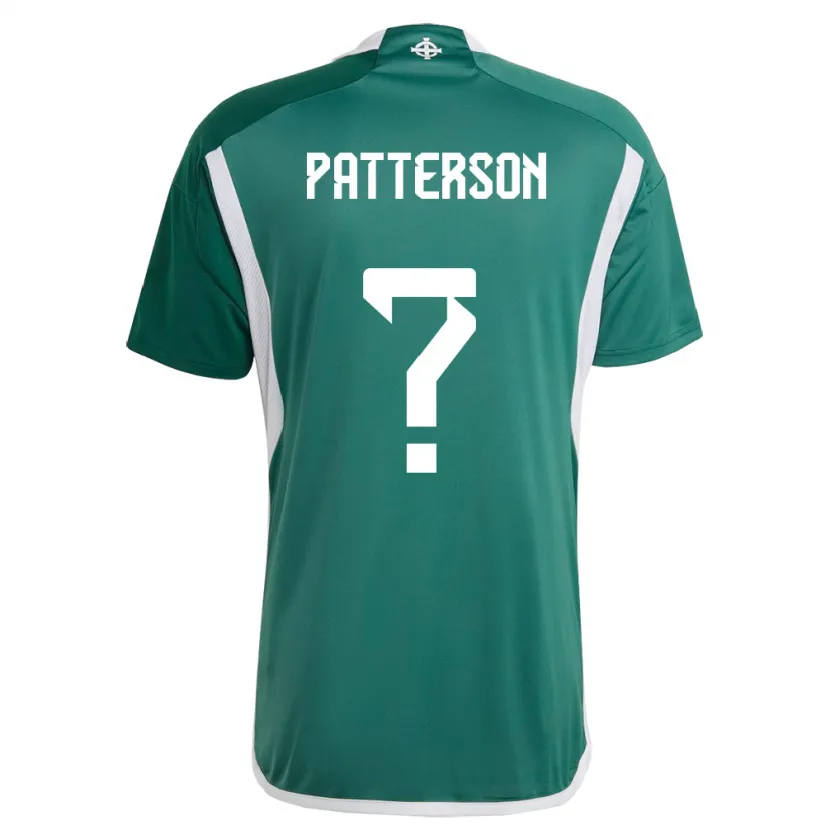 Danxen Enfant Maillot Irlande Du Nord Jack Patterson #0 Vert Tenues Domicile 24-26 T-Shirt