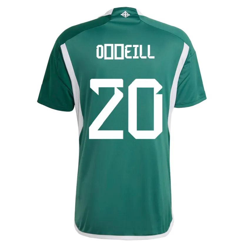 Danxen Enfant Maillot Irlande Du Nord Ceadach O’neill #20 Vert Tenues Domicile 24-26 T-Shirt