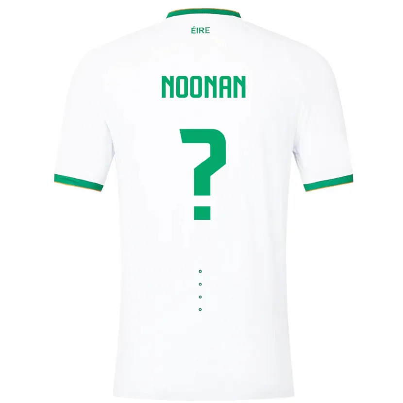 Danxen Enfant Maillot Irlande Saoirse Noonan #0 Blanc Tenues Extérieur 24-26 T-Shirt