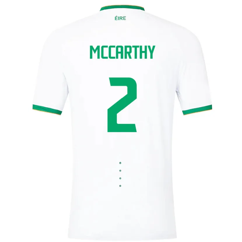 Danxen Enfant Maillot Irlande Savannah Mccarthy #2 Blanc Tenues Extérieur 24-26 T-Shirt