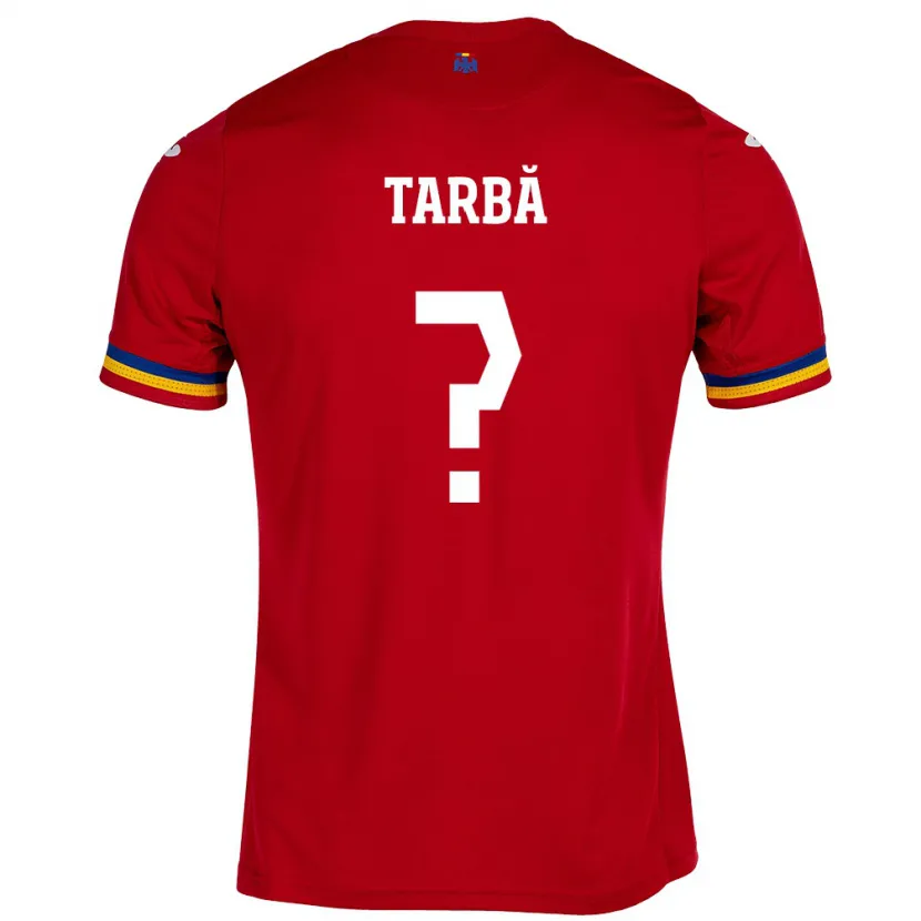 Danxen Enfant Maillot Roumanie Ianis Târbă #0 Rouge Tenues Extérieur 24-26 T-Shirt