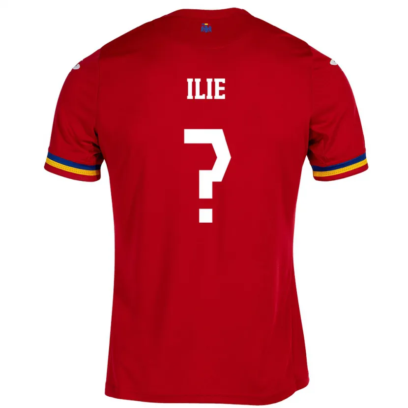 Danxen Enfant Maillot Roumanie Mario Ilie #0 Rouge Tenues Extérieur 24-26 T-Shirt