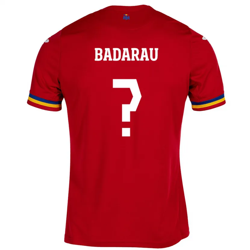 Danxen Enfant Maillot Roumanie Fabio Badarau #0 Rouge Tenues Extérieur 24-26 T-Shirt